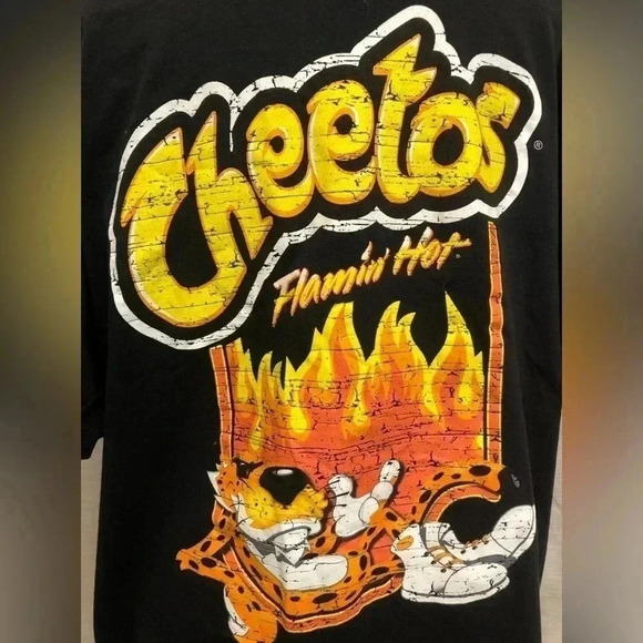 CHEETOS Black Short Sleeve Flamin Hot Graphic Tee - Picture 2 of 4